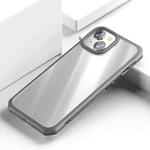 For iPhone 15 iPAKY Dawn Series Transparent PC+TPU Phone Case(Grey)