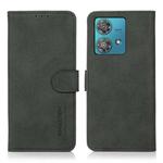 For Motorola Edge 40 Neo KHAZNEH Matte Texture Leather Phone Case(Green)