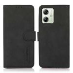 For Motorola Moto G64 5G KHAZNEH Matte Texture Leather Phone Case(Black)