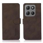 For Motorola Moto G15 4G / G05 KHAZNEH Matte Texture Leather Phone Case(Brown)