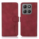 For Motorola Moto G15 4G / G05 KHAZNEH Matte Texture Leather Phone Case(Red)