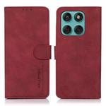 For Motorola Edge 60 Fusion KHAZNEH Matte Texture Leather Phone Case(Red)