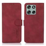 For Motorola Moto G56 5G KHAZNEH Matte Texture Leather Phone Case(Red)