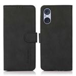 For Sony Xperia 5 V KHAZNEH Matte Texture Leather Phone Case(Black)