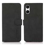 For Sony Xperia 10 VI KHAZNEH Matte Texture Leather Phone Case(Black)