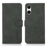For Sony Xperia 10 VI KHAZNEH Matte Texture Leather Phone Case(Green)