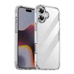 For iPhone 16 iPAKY XJ Series Transparent PC+TPU Phone Case