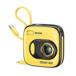 WK WP-31 Vintage Camera II Series 10000mAh 22.5W Super Fast Charging Power Bank with Cable(Yellow)