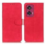 For Motorola Edge 50 Fusion KHAZNEH Retro Texture Leather Phone Case(Red)