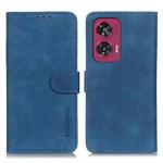 For Motorola Edge 50 Fusion KHAZNEH Retro Texture Leather Phone Case(Blue)
