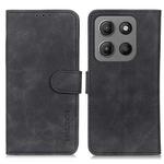 For Motorola Moto G15 4G / G05 KHAZNEH Retro Texture Leather Phone Case(Black)