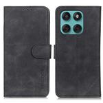 For Motorola Edge 60 Fusion KHAZNEH Retro Texture Leather Phone Case(Black)