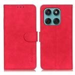 For Motorola Edge 60 Fusion KHAZNEH Retro Texture Leather Phone Case(Red)