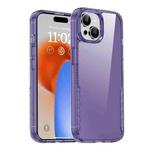 For iPhone 15 Plus iPAKY YG Series Transparent PC+TPU Phone Case(Transparent Purple)