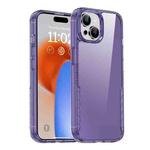 For iPhone 15 iPAKY YG Series Transparent PC+TPU Phone Case(Transparent Purple)