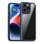 For iPhone 15 Pro iPAKY YJ Series Transparent PC+TPU Phone Case(Blue)