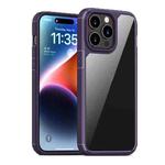 For iPhone 15 Pro iPAKY YJ Series Transparent PC+TPU Phone Case(Purple)