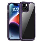 For iPhone 15 Plus iPAKY YJ Series Transparent PC+TPU Phone Case(Purple)