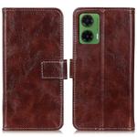 For Motorola Moto G35 5G Retro Crazy Horse Texture Leather Phone Case(Brown)