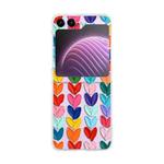 For Samsung Galaxy Z Flip5 Painted Pattern PC Transparent Folding Phone Case(Z11 Oil Painting Love Heart)