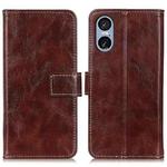 For Sony Xperia 5 VI Retro Crazy Horse Texture Horizontal Flip Leather Phone Case(Brown)