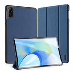 For Honor Pad X9 DUX DUCIS Domo Series Magnetic Flip Leather Tablet Case(Blue)
