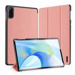 For Honor Pad X9 DUX DUCIS Domo Series Magnetic Flip Leather Tablet Case(Pink)