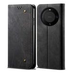 For Huawei Mate 60 Denim Texture Leather Phone Case(Black)