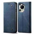 For Huawei Pura 70 Ultra Denim Texture Leather Phone Case(Blue)