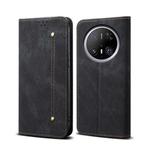 For Huawei Mate 70 Pro 5G / 70 Pro+ 5G Denim Texture Leather Phone Case(Black)