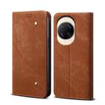 For Huawei nova 14 Denim Texture Leather Phone Case(Brown)