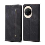 For Huawei nova 14 Ultra Denim Texture Leather Phone Case(Black)