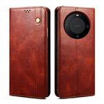 For Huawei Mate 60 Pro+ Oil Wax Crazy Horse Texture Leather Phone Case(Brown)