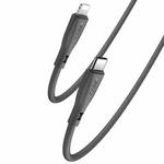 Yesido CA151 PD20W USB-C / Type-C to 8 Pin Silicone Charging Data Cable, Cable Length: 1m(Black)