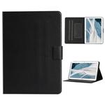 For Huawei MediaPad T3 Solid Color Horizontal Flip Leather Case with Card Slots & Holder(Black)