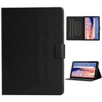 For Huawei MediaPad T5 Solid Color Horizontal Flip Leather Case with Card Slots & Holder(Black)
