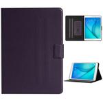 For Samsung Galaxy Tab A 8.0 T350/T355C Solid Color Horizontal Flip Leather Case with Card Slots & Holder & Sleep / Wake-up Function(Purple)