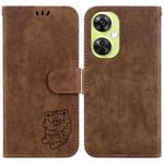 For OnePlus Nord CE 3 Lite / N30 Little Tiger Embossed Leather Phone Case(Brown)