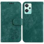 For OnePlus Nord CE 2 Lite 5G Little Tiger Embossed Leather Phone Case(Green)