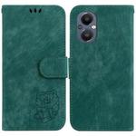 For OnePlus Nord N20 5G Little Tiger Embossed Leather Phone Case(Green)