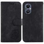 For OnePlus Nord N20 5G Little Tiger Embossed Leather Phone Case(Black)