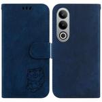 For OnePlus Nord CE4 5G Little Tiger Embossed Leather Phone Case(Dark Blue)