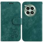 For OnePlus Ace 3 Pro Little Tiger Embossed Leather Phone Case(Green)