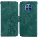 For Huawei nova 8i / Honor 50 Lite Little Tiger Embossed Leather Phone Case(Green)