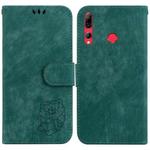 For Huawei P Smart Z Little Tiger Embossed Leather Phone Case(Green)