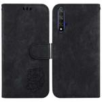 For Huawei nova 5T / Honor 20 Little Tiger Embossed Leather Phone Case(Black)