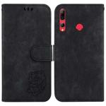 For Huawei P Smart+ 2019 / Enjoy 9s Little Tiger Embossed Leather Phone Case(Black)