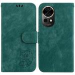 For Huawei nova 12 Little Tiger Embossed Leather Phone Case(Green)