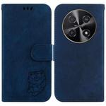 For Huawei nova 12i Little Tiger Embossed Leather Phone Case(Dark Blue)