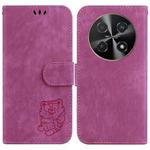 For Huawei nova 12i Little Tiger Embossed Leather Phone Case(Rose Red)